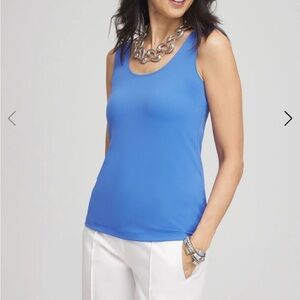 Chicos microfiber tank- blue pearl (size 2)